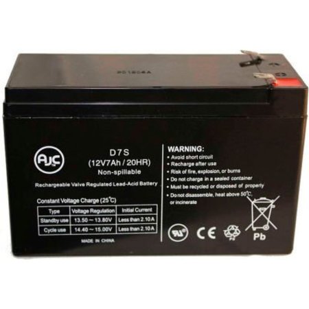 BATTERY CLERK AJC®  Power Kingdom PS7-12  Sealed Lead Acid - AGM - VRLA Battery POWER KINGDOM-PS7-12